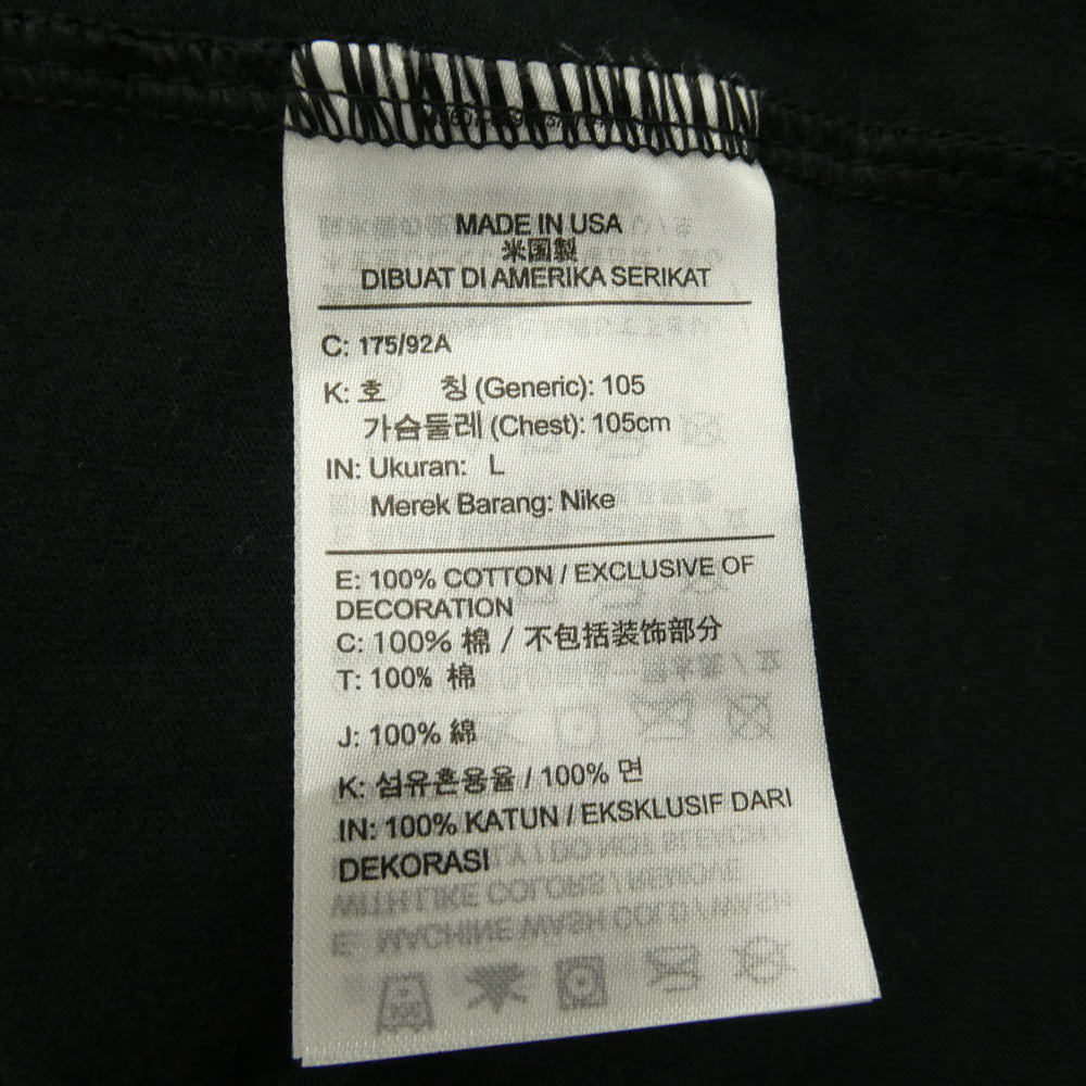 NIKE ナイキ CQ4006-010 M NRG MIUSA TEE BLACK 刺繍 半袖 Tシャツ ブラック系 L【中古】