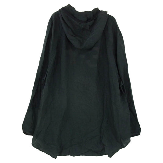 Y-3 Yohji Yamamoto ワイスリー ヨウジヤマモト 21SS GT5261 M SHADE SANDED CUPRO HOODED TOP バックロゴ キュプラ フーデッドジャケット ブラック系 L【中古】