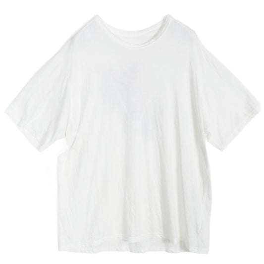 Yohji Yamamoto POUR HOMME ヨウジヤマモトプールオム FP-T68-089 HIGH GAUGE AIRY JERSEY PT BIG SHORT SLV T A ハイゲージ ショートスリーブ エアリージャージー ビッグ 半袖 Tシャツ カットソー ホワイト系 2【中古】