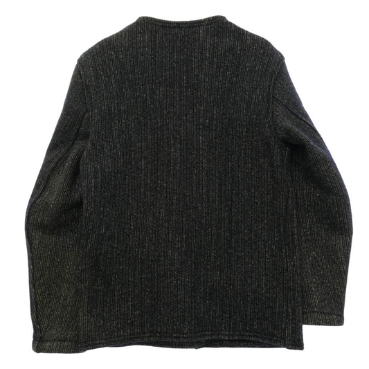 BROWNS'S BEACH ブラウンズビーチ VINTAGE 1940s ヴィンテージ オリジナル 1940年代 三角白タグ BEACH JACKET ノーカラー ビーチ ジャケット ブラック系【中古】