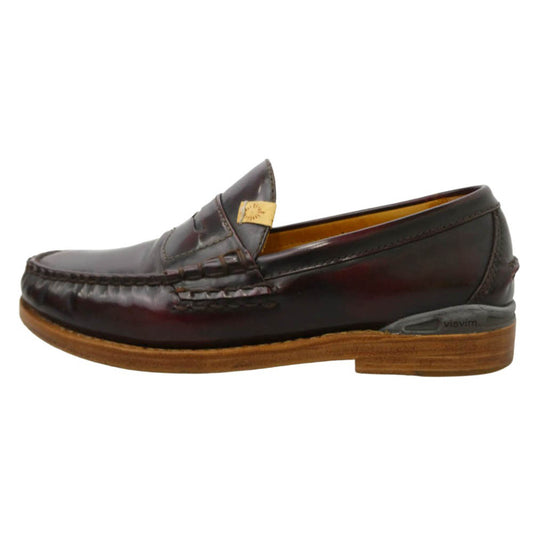 VISVIM ビズビム 0112302002005 FABRO CG FOLK FIL限定 ローファー スリッポン シューズ ダークブラウン系 9【中古】