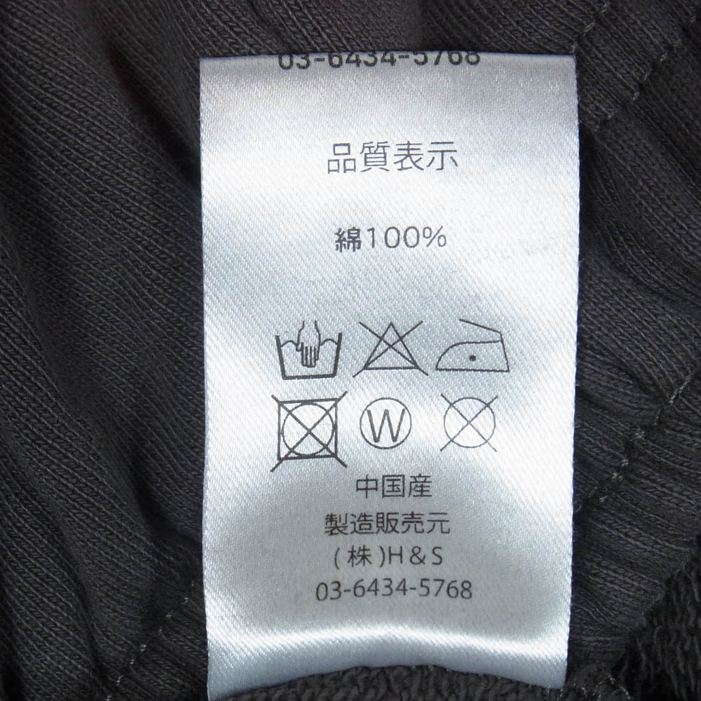 HideandSeek ハイドアンドシーク H30th-010326 × Toru Nishiura The H&S Sweat Pants スウェット パンツ チャコール系 L【中古】