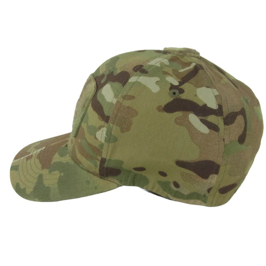 ミリタリー カモ タクティカル 6パネル キャップ 帽子 グリーン系 カーキ系 L - XL【美品】【中古】