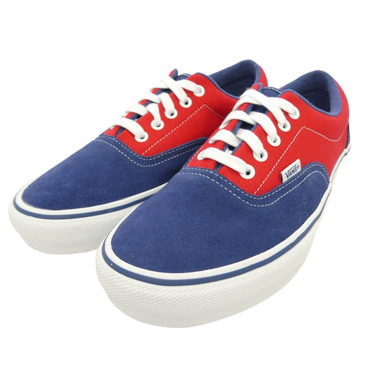 VANS バンズ VN000ECR3QG SKATE ERA スケート エラ ローカット スニーカー ネイビー系 レッド系 27.5cm【美品】【中古】