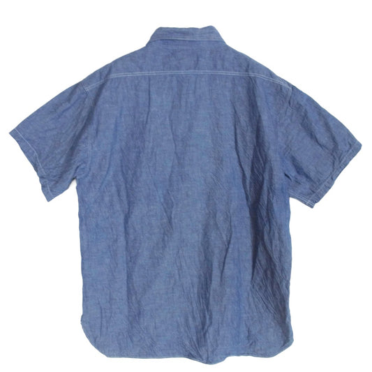 Buzz Rickson's バズリクソンズ BR35856 BLUE CHAMBRAY WORK SHIRTS シャンブレー ワークシャツ 半袖シャツ インディゴブルー系 16-161/2【中古】