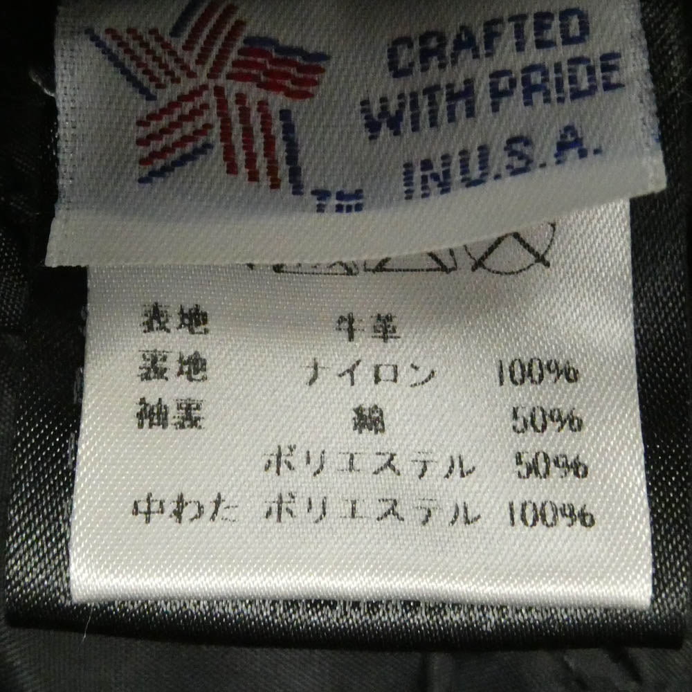 schott ショット 613UST ONESTAR TALL ワンスター トール ダブル ライダース レザー ジャケット ブラック系 36【中古】