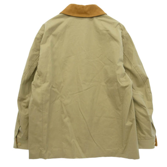SOPHNET. ソフネット 26SS SPNT-260012 LEATHER COLLAR COVERALL レザーカラー カバーオール ジャケット ベージュ系 3【美品】【中古】