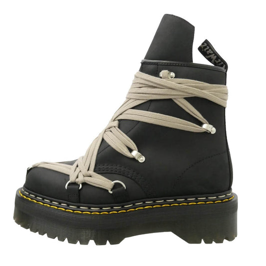 Rick Owens リックオウエンス Dr.Martens ドクターマーチン 25AW DM02E68128001 × Dr.Martens 1460 Quad Sole Megalace Boot Black ドクターマーチン クアッド ソール メガ レースブーツ シューズ ブラック系 EU 42【新古品】【未使用】【中古】