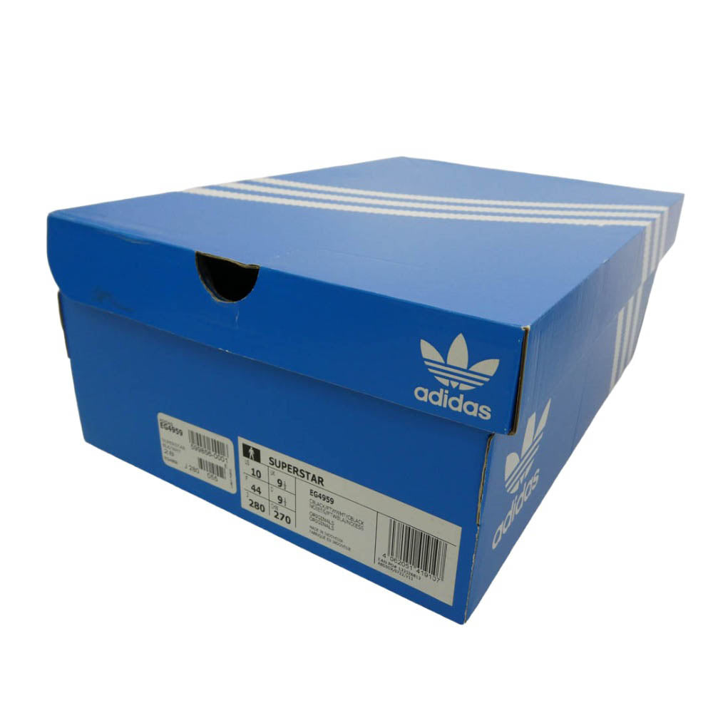 adidas アディダス EG4959 Superstar Core Black スーパースター コアブラック スニーカー ブラック系 オフホワイト系 28cm【中古】
