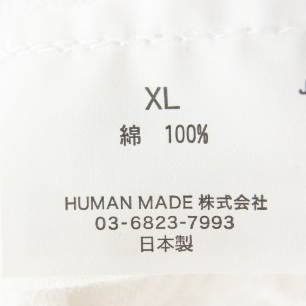 HUMAN MADE ヒューマンメイド 25SS HM-SS25-WEEK13-008 Graphic T-Shirt Dry Alls オーバーオール ダック カモ プリント 半袖 Tシャツ ホワイト系 XL【中古】