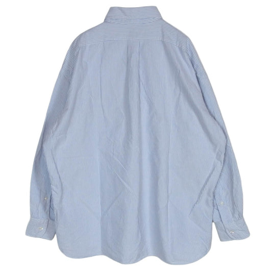 KAPTAIN SUNSHINE キャプテンサンシャイン INDIVIDUALIZED SHIRTS インディビジュアライズドシャツ x INDIVIDUALIZED SHIRTS インディビジュアライズドシャツ ストライプ BD ボタンダウン オックスフォード 長袖 シャツ ライトブルー系 L【中古】