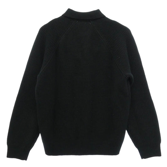 Supreme シュプリーム 25AW Small Box Logo Polo Sweater スモールボックスロゴ ニット ポロ セーター BLACK ブラック系 M【中古】