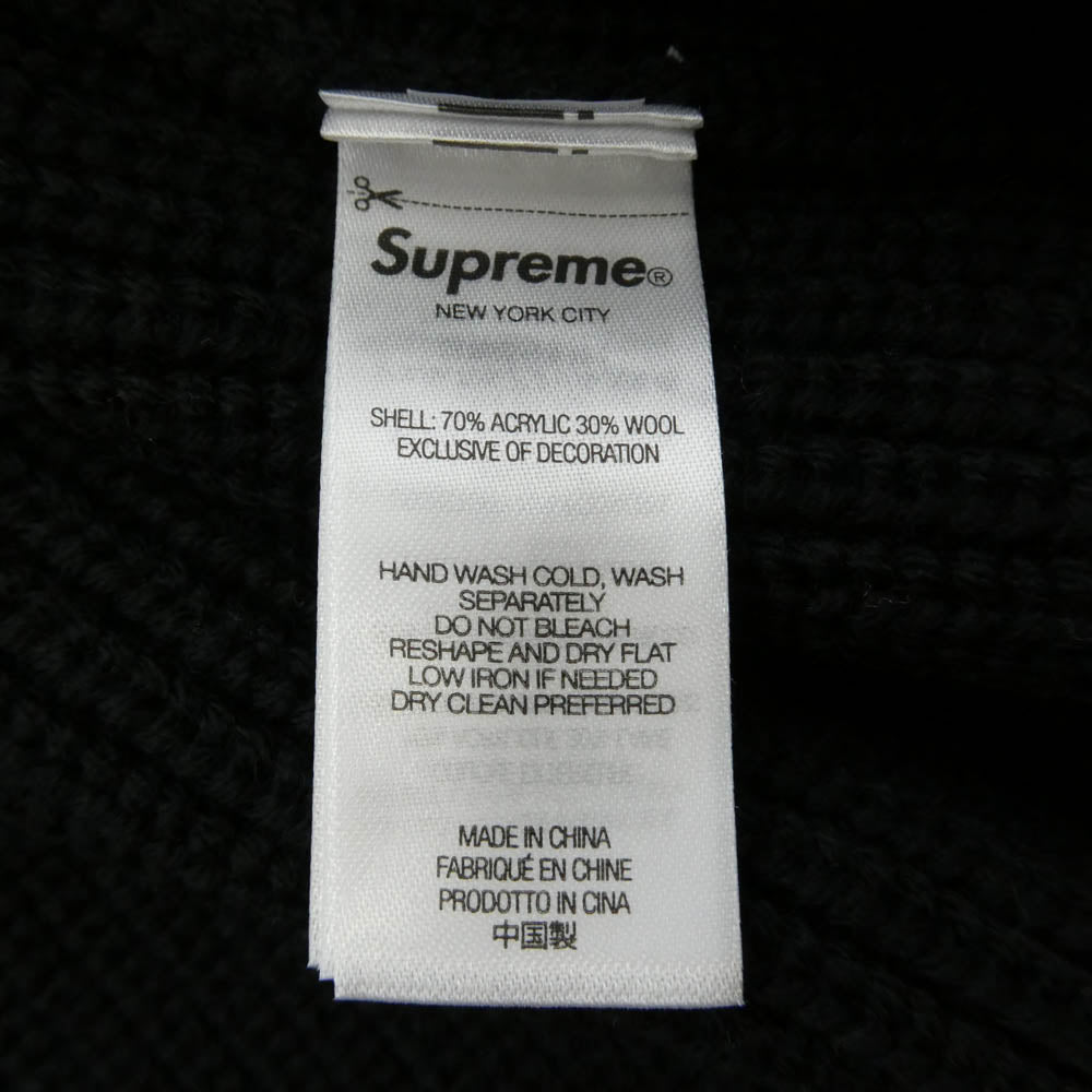 Supreme シュプリーム 25AW Small Box Logo Polo Sweater スモールボックスロゴ ニット ポロ セーター BLACK ブラック系 M【中古】