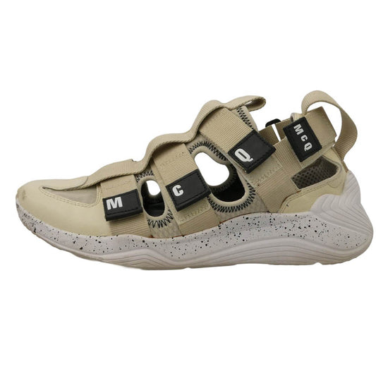 Alexander McQueen アレキサンダーマックイーン ロゴ ベルクロストラップ サンダルスニーカー ベージュ系 ホワイト系 41【中古】