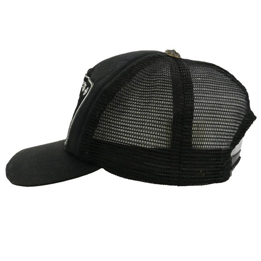 CHROME HEARTS クロムハーツ(原本無) TRUCKER CAP FUCK トラッカー キャップ クロスボール 帽子 ブラック系 53-60【中古】