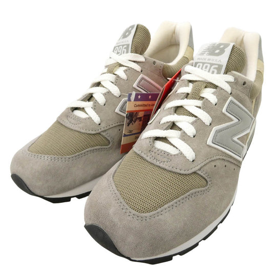 NEW BALANCE ニューバランス M996 USA製 グレー ローカット スニーカー グレー系 26cm【新古品】【未使用】【中古】