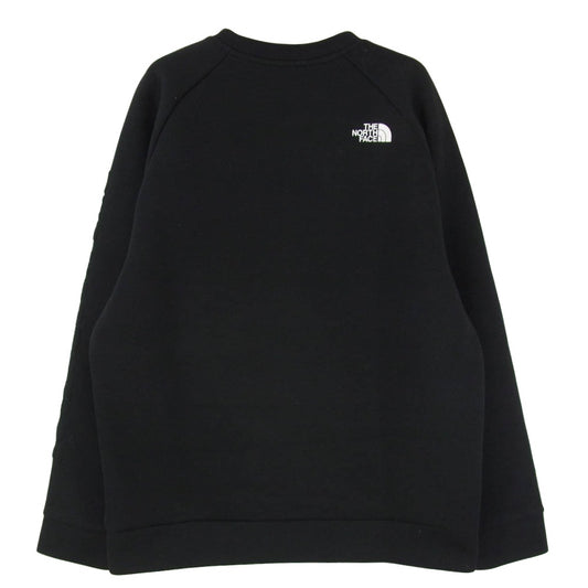 THE NORTH FACE ノースフェイス NT12287 Tech Air Sweat Crew テックエアー アーム ロゴ スウェット トレーナー ブラック系 L【中古】