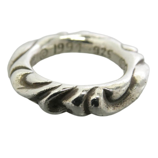 CHROME HEARTS クロムハーツ(原本無) SCRL BAND スクロール バンド リング シルバー系 7号【中古】
