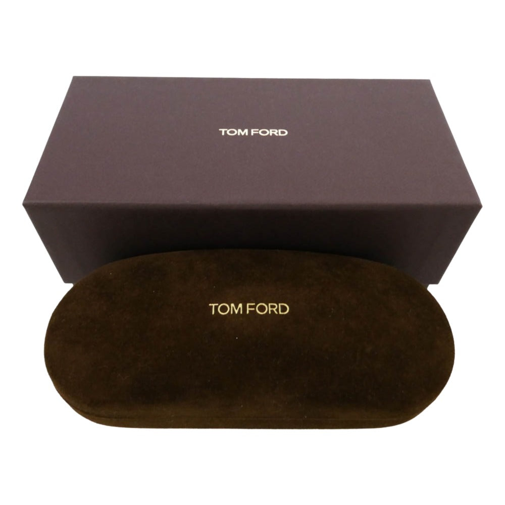 TOM FORD トムフォード TF5178-F アジアンフィット ウェリントン アイウェア 眼鏡 度入り ブラウン系 51□21 145【中古】