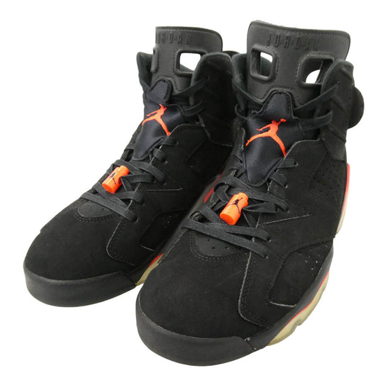 NIKE ナイキ 384664-060 【フェイクバスターズ鑑定済】Air Jordan 6 Retro OG Black Infrared エアジョーダン6 OG ブラック インフラレッド ハイカットスニーカー ブラック系 レッド系 28【中古】
