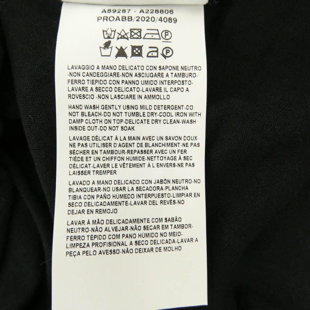 VERSACE ヴェルサーチ A89287 メデューサ 刺繍 半袖 Tシャツ ブラック系 L【中古】