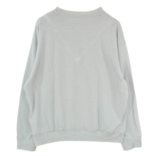 SOPHNET. ソフネット SOPH-250060 WASHABLE WOOL L/S TOP サマーウール クルーネック グレー系 L【中古】
