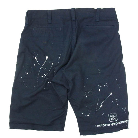 uniform experiment ユニフォームエクスペリメント UE-160051 DRIPPING SHORTS ドリッピング ショーツ ネイビー系 2【中古】