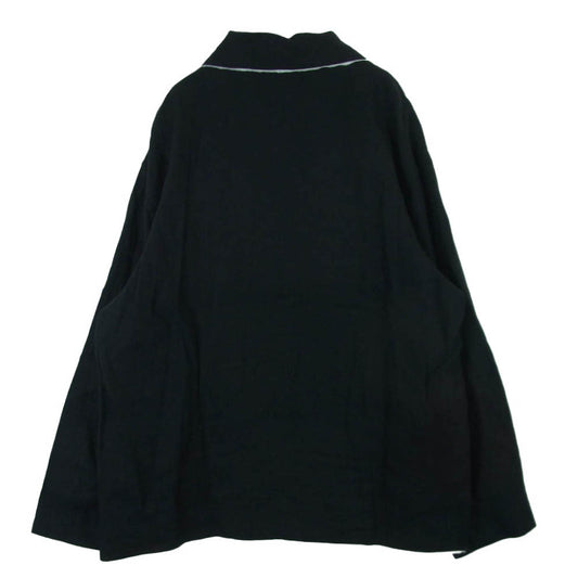 uniform experiment ユニフォームエクスペリメント 25AW UE-252003 BRUSHED LINEN CUT-OFF JACKET リネン カットオフ ジャケット ブラック系 3【中古】