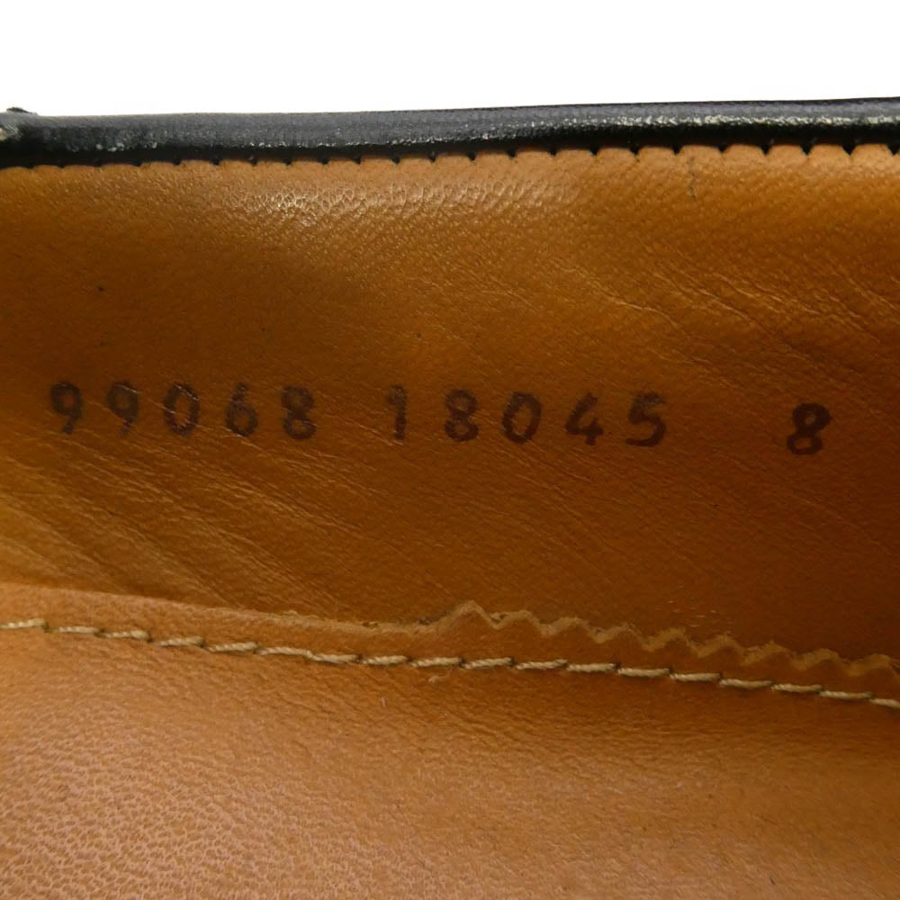 SOPHNET. ソフネット LEATHER BOAT SHOES レザー ボートシューズ モカシン シューズ ブラック系 8【中古】