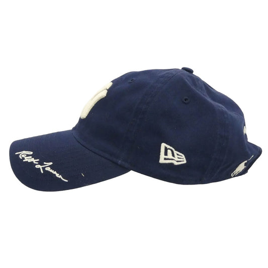 NEW ERA ニューエラ RALPH LAUREN ラルフローレン Polo Ralph Lauren ラルフローレン ヤンキース ツイル キャップ ネイビー系【中古】