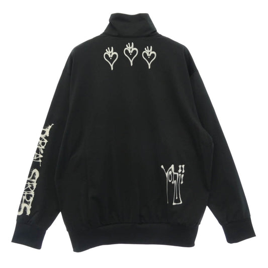 Y-3 Yohji Yamamoto ワイスリー ヨウジヤマモト KQ8595 CHITO GRAPHIC TRACK TOP グラフィックプリント フルジップ トラックトップ トラックジャケット ブラック系 L【極上美品】【中古】