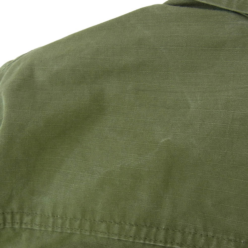 ヴィンテージ DSA-100-70-C-0155 70s U.S.ARMY 米軍 Jungle Fatigue Jacket ジャングルファティーグ ジャケット カーキ系 S【中古】