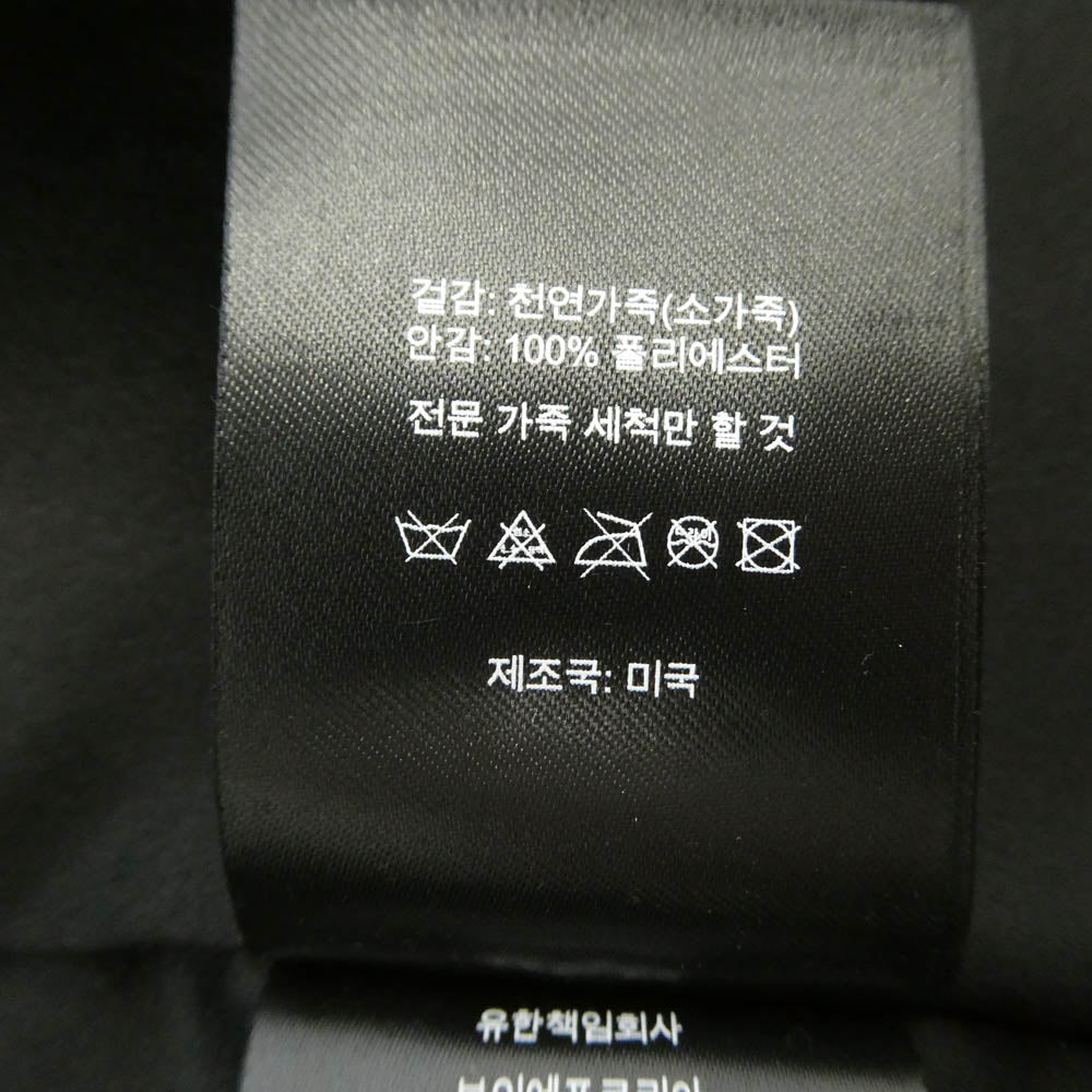 Supreme シュプリーム schott ショット 23AW x Schott ショット Leather Car Coat レザー カーコート ジャケット ブラック系 XL【中古】