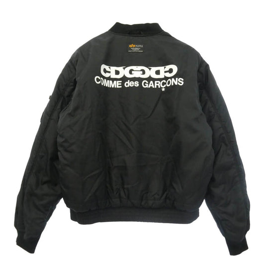 COMME des GARCONS コムデギャルソン ALPHA アルファ SZ-J033 CDG ALPHA INDUSTRIES REVERSIBLE WEP JACKET アルファ リバーシブル ブルゾン ジャケット ブラック系 XL 8.5D【中古】