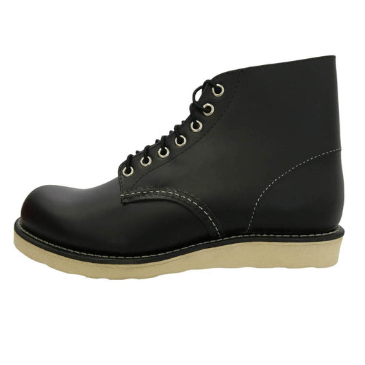 RED WING レッドウィング 8165 6-inch Classic Round 6インチ クラシックラウンド プレーントゥ ブーツ ブラック系 US7D【新古品】【未使用】【中古】