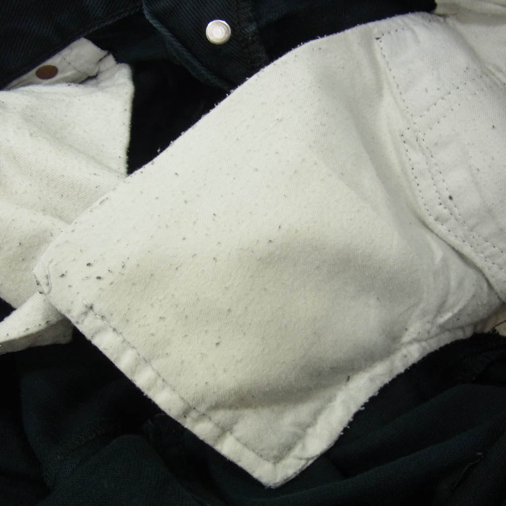 Levi's リーバイス 90s フランス製 ユーロ 501 後染め ボタン フライ ブラック デニム パンツ ボタン裏 刻印 275 ブラック系 34【中古】