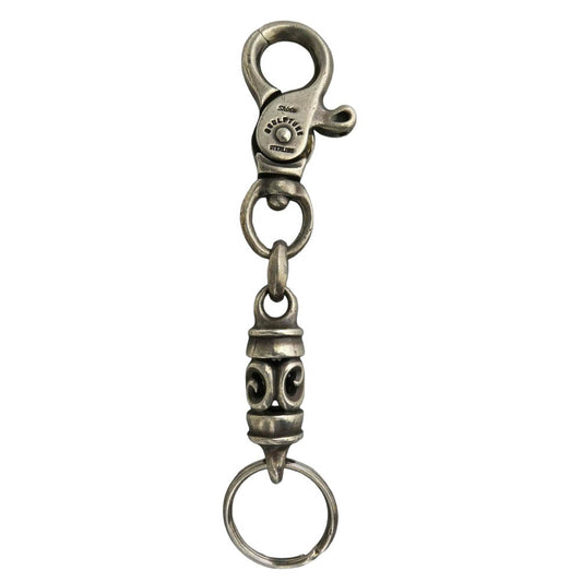 Shin's SCULPTURE シンズスカルプチャー クリップ キーリング キーチェーン キーホルダー シルバー系【中古】