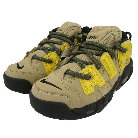 NIKE ナイキ AMBUSH アンブッシュ FB1299-200 × AMBUSH Air More Uptempo Low Vivid Sulfur and Limestone アンブッシュ エアモアアップテンポ ローカットスニーカー マルチカラー系 26.5cm【極上美品】【中古】