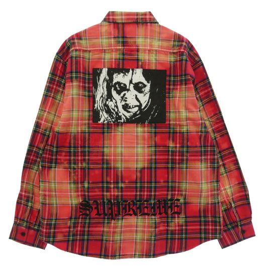 Supreme シュプリーム 25AW The Exorcist Flannel Shirt エクソシストフランネル チェック柄 長袖 シャツ マルチカラー系 L【新古品】【未使用】【中古】
