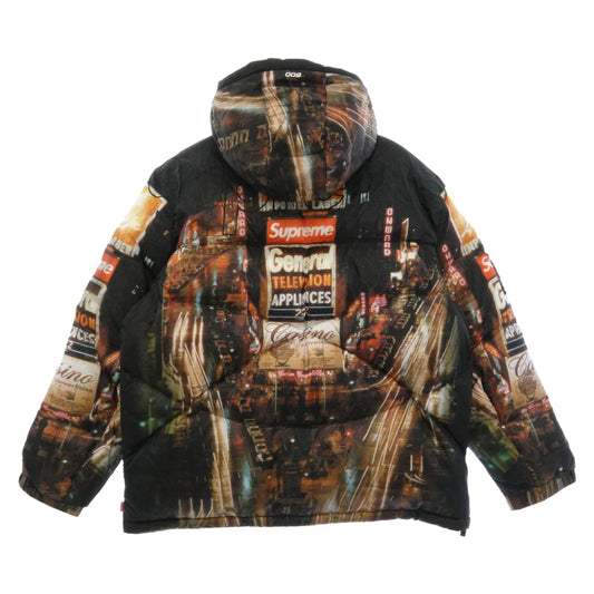 Supreme シュプリーム THE NORTH FACE ノースフェイス 22AW ND52205I × The North Face ザノースフェイス 800-Fill Half Zip Hooded Pullover ハーフジップ フーデッド プルオーバー ダウンジャケット マルチカラー系 L【新古品】【未使用】【中古】