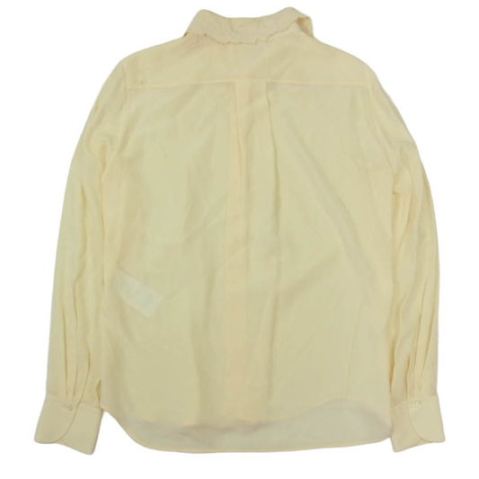 Chloe クロエ CHC20WHT7100424U34 シルク 襟レース 長袖 ブラウス シャツ クリーム系 34【中古】