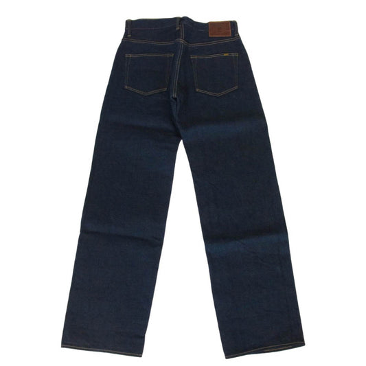 ONI DENIM 鬼デニム ONI200ZR-OLV 20oz 鬼シークレットデニム 緯糸オリーブ ワイド ストレート ジーンズ ボタンフライ デニム パンツ 32 インディゴブルー系 32【極上美品】【中古】
