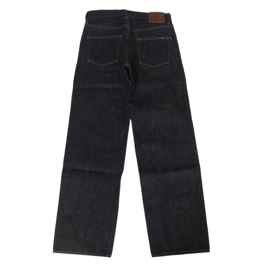 ONI DENIM 鬼デニム ONI200-GC15 15oz グリーン キャスト デニム ワイド ストレート ジーンズ ボタンフライ デニムパンツ インディゴブルー系 32【極上美品】【中古】