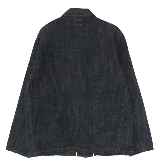 ONI DENIM 鬼デニム ONI-03502N-LS13.5 13.5oz ロング スラブ デニム カバーオール ジャケット インディゴブルー系 44【極上美品】【中古】