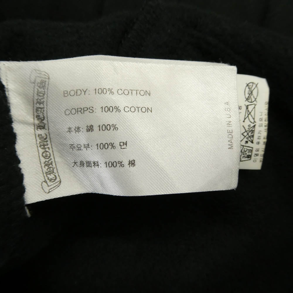 CHROME HEARTS クロムハーツ(原本無) USA製 Horseshoe Logo Sweat Pants クロムハーツ ホースシューロゴ プリント スウェット パンツ ブラック ブラック系 M【中古】