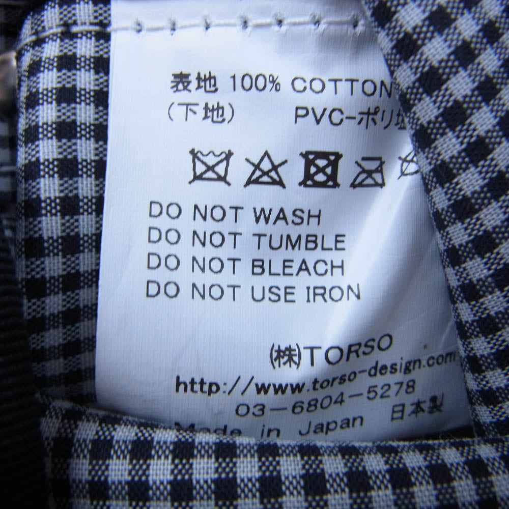 TEMBEA テンベア BAGUETTE TOTE MINI GINGHAM SMALL BLACK バゲット ギンガムチェック ミニ トートバッグ ブラック系【美品】【中古】