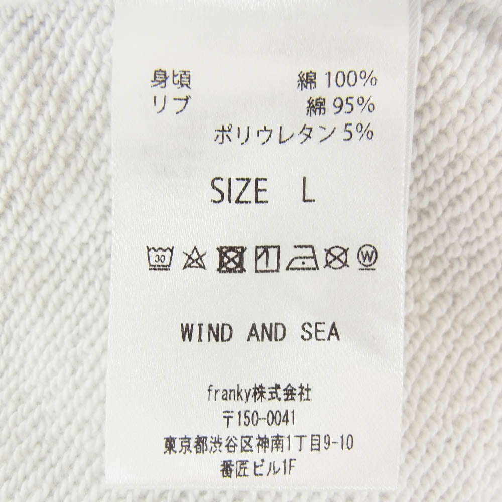 WIND AND SEA ウィンダンシー MINEDENIM マインデニム 24SS 24MND-WAS007-70-L2 ×MINEDENIM Photo Hoodie マインデニム フォト フーディー ロゴ プリント パーカー グレー系 L【新古品】【未使用】【中古】