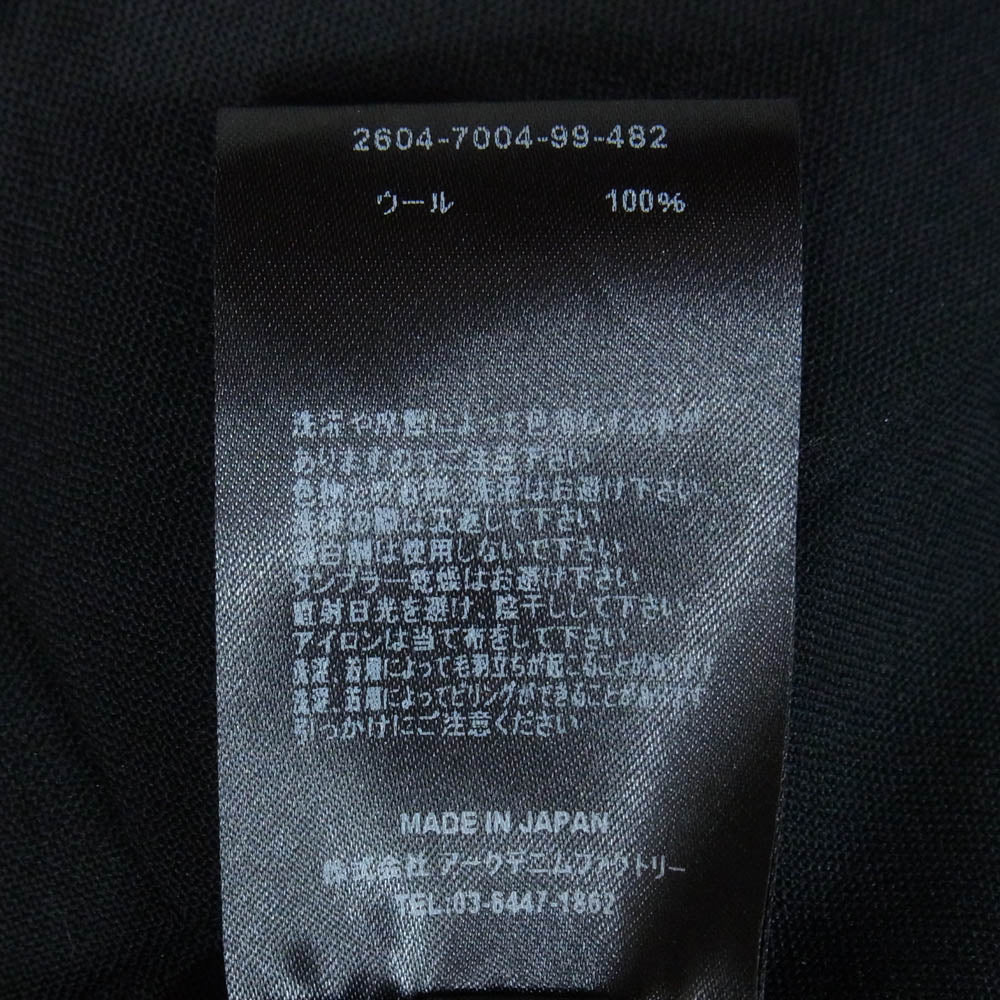 MINEDENIM マインデニム 26SS 2604-7004-99-482 Wool Tropical Cloth Easy TRS ウール トロピカル クロース イージー トラウザーズ パンツ ブラック系 48【新古品】【未使用】【中古】