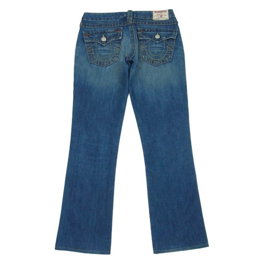 TRUE RELIGION トゥルーレリジョン 24-572OM USA製 ローライズ 加工 デニム パンツ インディゴブルー系 27【中古】