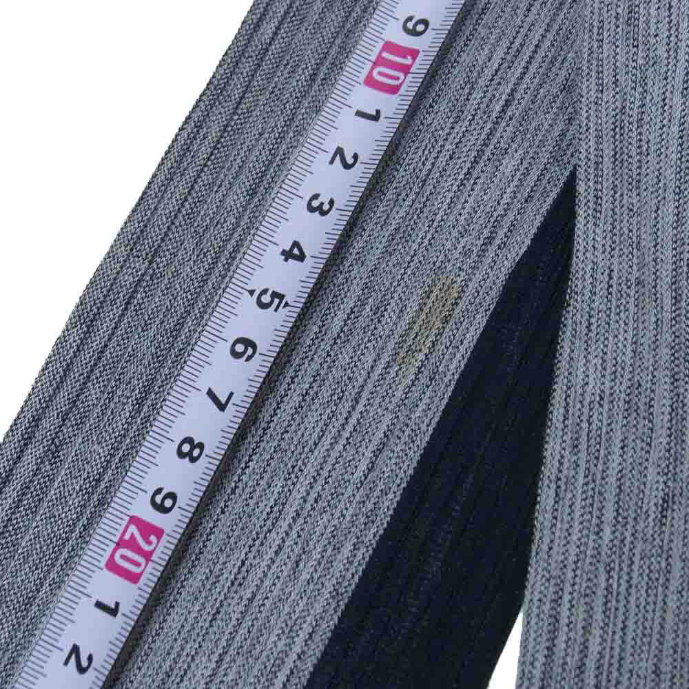 PLEATS PLEASE プリーツプリーズ イッセイミヤケ PP11-J0657 プリーツ加工 ストライプ ショールカラー カーディガン 長袖 グレー系 3【中古】